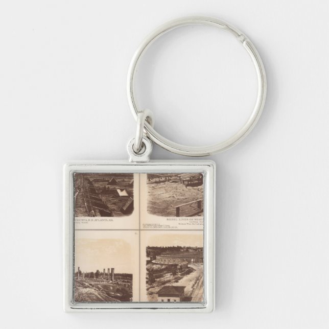 Chaveiro Camadas de ferro, Herói do Motor, linhas rebeldes, (Frente)