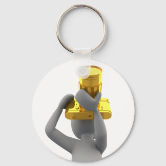 Chaveiro câmara de ouro fotográfica