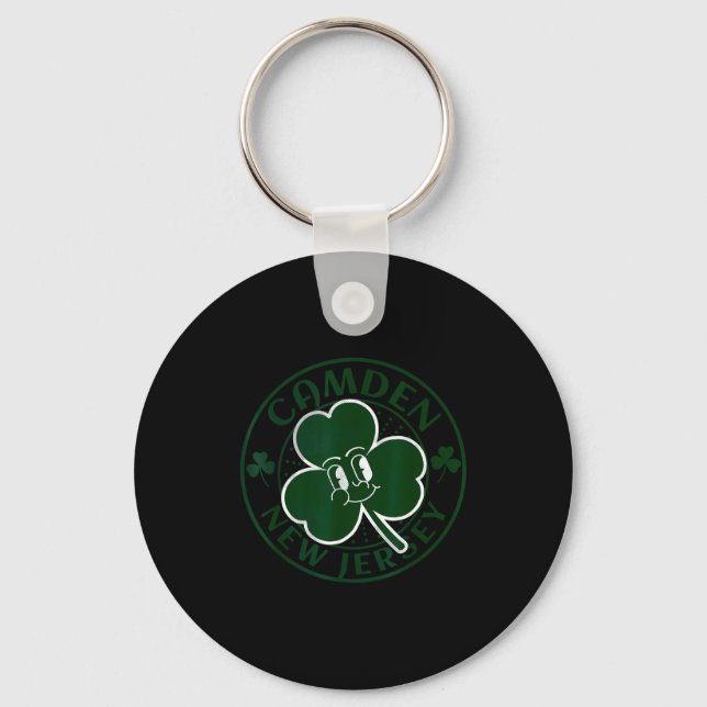 Chaveiro Camden New Jersey Irish Shamrock Nj Retro Souvenir (Frente)