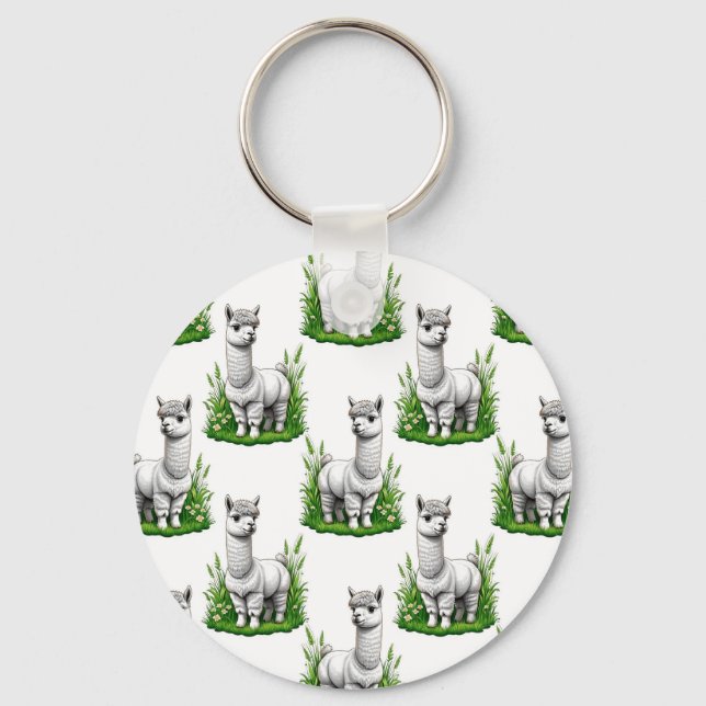 Chaveiro Camel llama Alpaca Pattern Design (Frente)