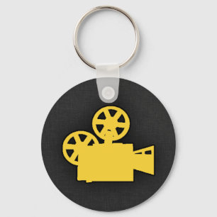 Chaveiro Câmera de filme ambarina amarela