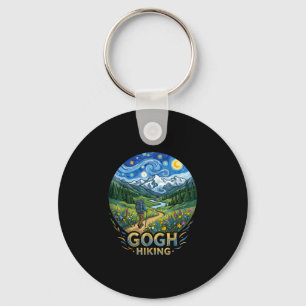 Chaveiro Caminhante engraçado noite estrelada arte van gogh