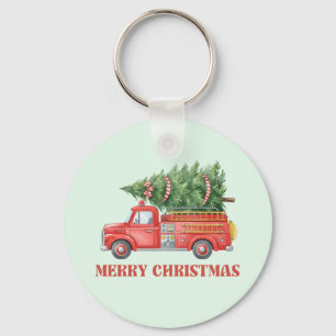 Chaveiro Caminhão de Bombeiros de Natal aquarela