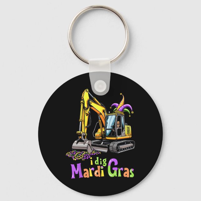 Chaveiro Caminhão de Construção Mardi Gras Veículo Bonito M (Frente)