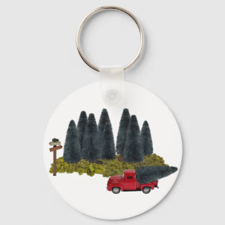 Chaveiro Caminhão de Vintage com Árvore de Natal