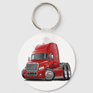 Chaveiro Caminhão do vermelho de Freightliner Cascadia