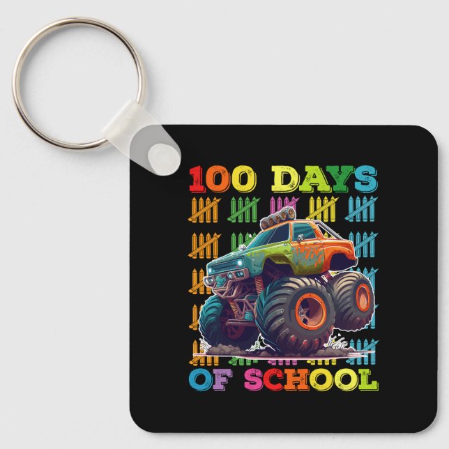 Chaveiro Caminhão Monstro de 100 Dias de Escola Professor E (Frente)