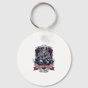 Chaveiro Caminhão Monstro Patriótico 1776 Crânio Off Road P