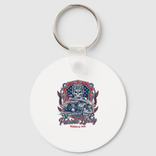 Chaveiro Caminhão Monstro Patriótico 1776 Off Road Crânio P