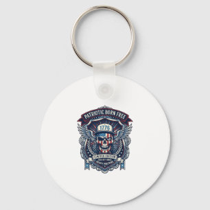 Chaveiro Caminhão Monstro Patriótico 1776 Off Road Skull Pe