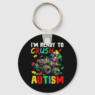 Chaveiro Caminhão Monstro Pronto Para Esmagar O Autismo De