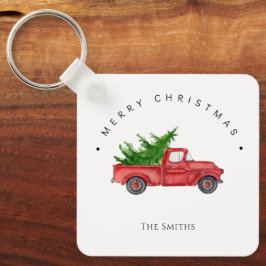 Chaveiro Caminhão Russo de Cores Vermelhos com Árvore de Na