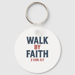 Chaveiro Caminhe pela Fé 2 Cor 5:7 