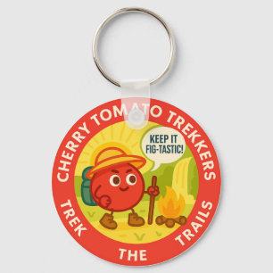 Chaveiro Caminheiros de Tomate Cereja Exploram as Trilhas