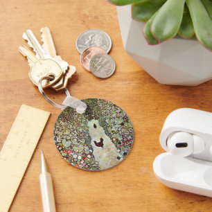 Chaveiro Caminho do Jardim com Galinhas, Gustav Klimt, Art 