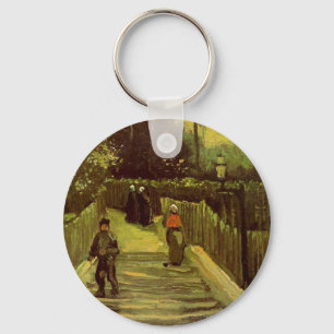 Chaveiro Caminho Íngreme em Montmartre por Vincent van Gogh