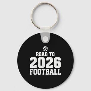 Chaveiro Caminho Para 2026 Fã de Futebol Engraçado