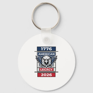 Chaveiro Camisa Águia Vintage 1776 2026 Tipografia Patrióti