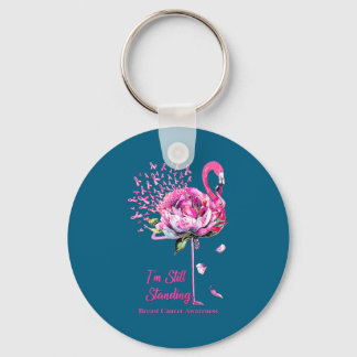 Chaveiro Camisa Ainda de Pé Flamingo Câncer de Mama