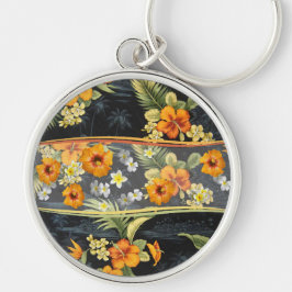 Chaveiro Camisa Aloha Retro e Hibiscus