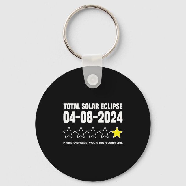 Chaveiro Camisa Anti Eclipse Solar Engraçada 2024 Eclipse S (Frente)