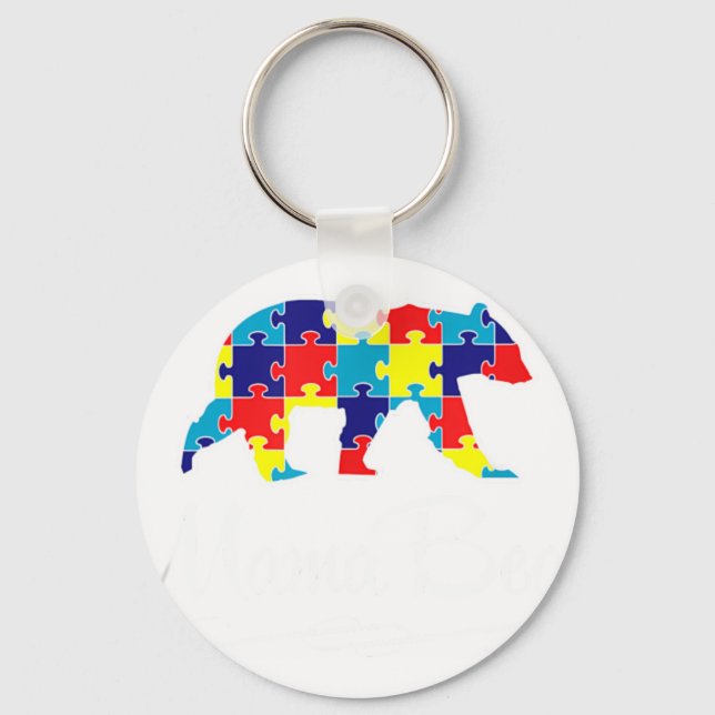 Chaveiro Camisa Autismo Mamãe Bea (Frente)