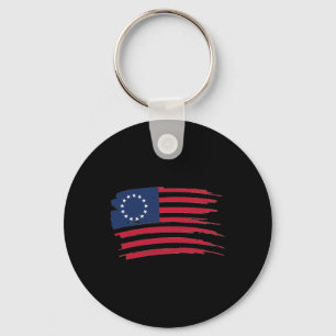 Chaveiro Camisa Betsy Ross 4 de Julho Bandeira Americana 17