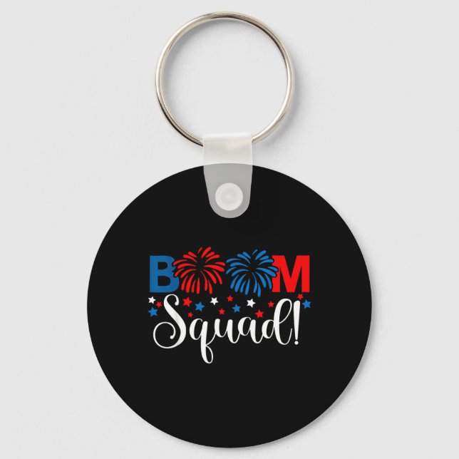 Chaveiro Camisa Boom Squad 4 de Julho Fogos de Artifício (Frente)