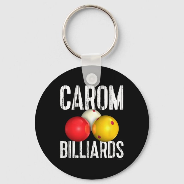 Chaveiro Camisa Carom Billiards - Texto Legal (Frente)