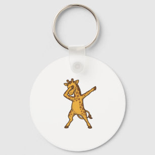 Chaveiro Camisa com Desenho de Girafa Dabbing Vintage_1