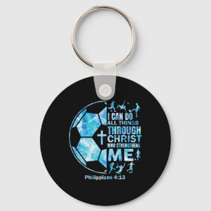 Chaveiro Camisa Cristã de Futebol Masculino Posso Fazer Tod