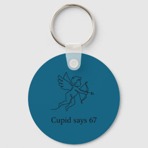 Chaveiro Camisa Cupido Diz 67 Seis Sete