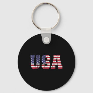 Chaveiro Camisa da Bandeira Americana Patriótica EUA Homens