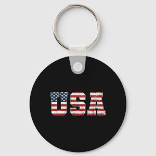 Chaveiro Camisa da Bandeira Americana Patriótica EUA Homens
