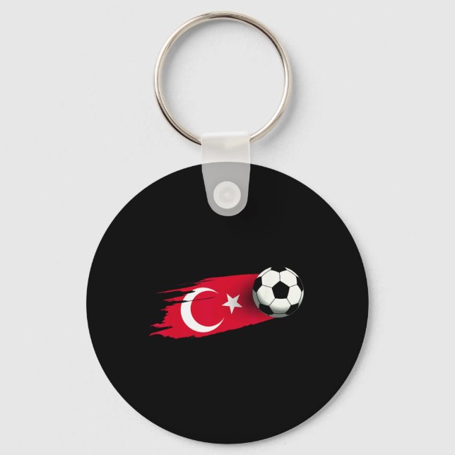 Chaveiro Camisa da Bandeira da Turquia Time de Futebol Turc (Frente)