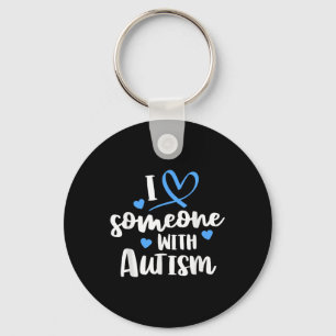 Chaveiro Camisa Da Família Autismo Alguém Com Autismo Awa