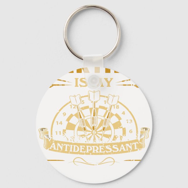 Chaveiro Camisa Darter Dart Gift - Minha Antidepressão é Da (Frente)