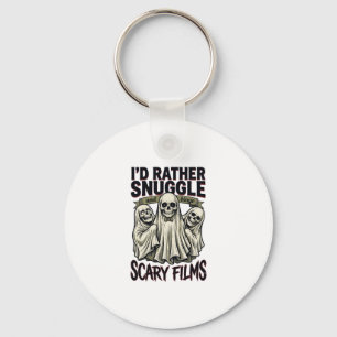 Chaveiro Camisa de Abraço de Terror Filme Noturno de Caveir