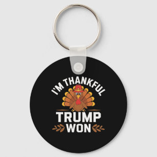 Chaveiro Camisa de Ação de Graças Trump Estou Grato Trump G