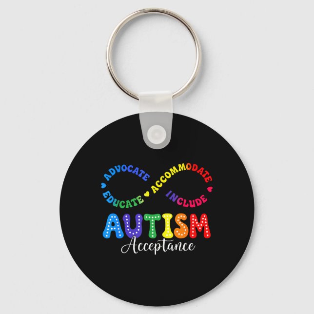 Chaveiro Camisa de Aceitação Conscientização do Autismo Sím (Frente)