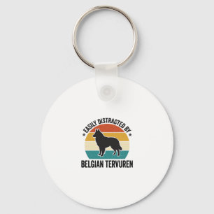 Chaveiro Camisa de amante de cão vintage Belgian Tervuren D
