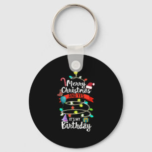 Chaveiro Camisa de Aniversário de Natal, Feliz Natal E Sim 