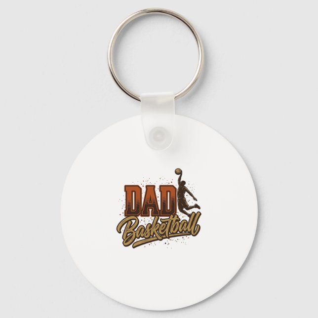 Chaveiro Camisa de Basquete do Papai com Desenho de Gravaçã (Frente)