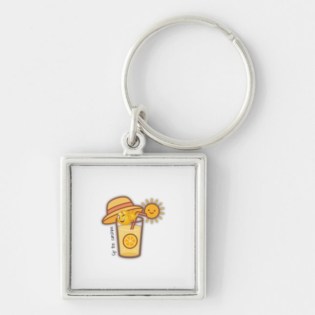 Chaveiro Camisa de desenho para limonada de verão - Chapéu  (Frente)