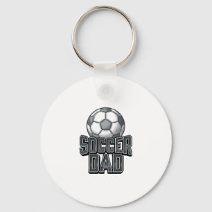 Chaveiro Camisa de Design de Gravura Negrita Vintage Soccer
