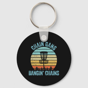 Chaveiro Camisa de Disc Golf Engraçada Cadeia Presente Retr
