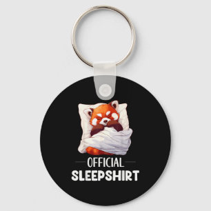 Chaveiro Camisa de dormir Sleeng Panda Vermelho Amantes de 