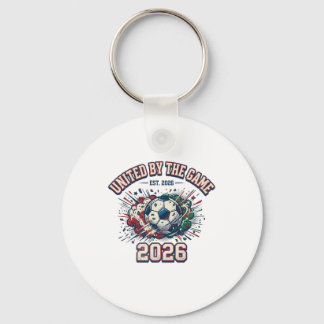 Chaveiro Camisa de Fã da Copa do Mundo de Futebol United By