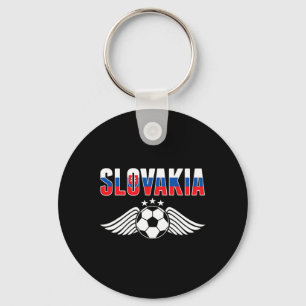 Chaveiro Camisa de Fãs de Futebol da Eslováquia - Bandeira