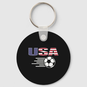 Chaveiro Camisa de Fãs de Futebol Orgulhosamente Americanos